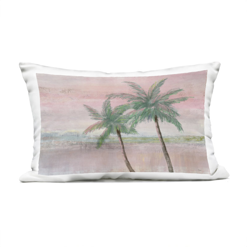 Coussin d'extérieur Sunset Palms at Dusk