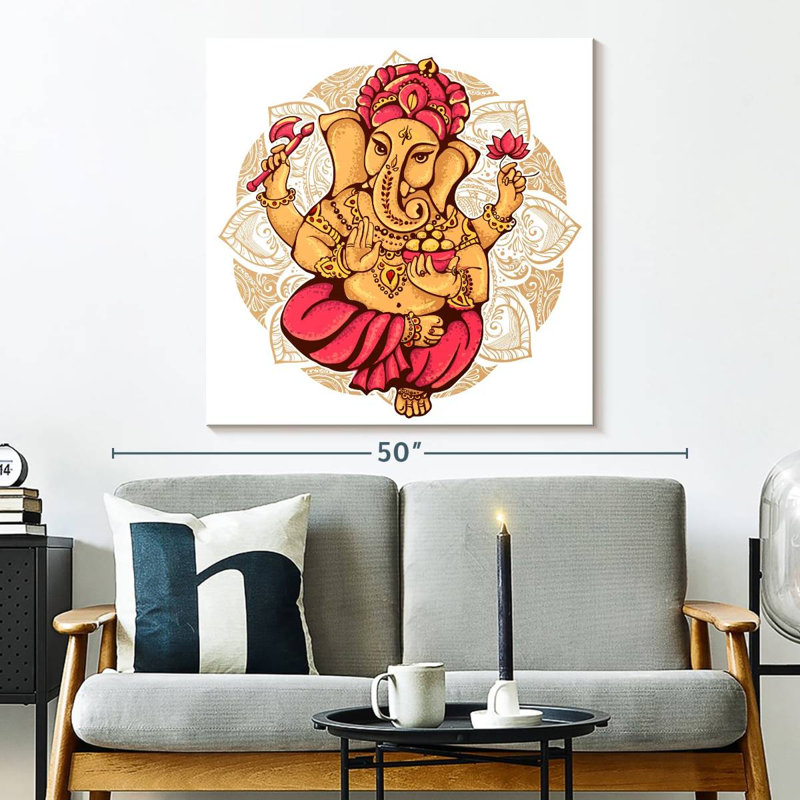 Javetta Elephant Hindu God, 33" H x 33" W