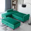Comeaux 4 Seater Velvet Sofa Bed-1580618469