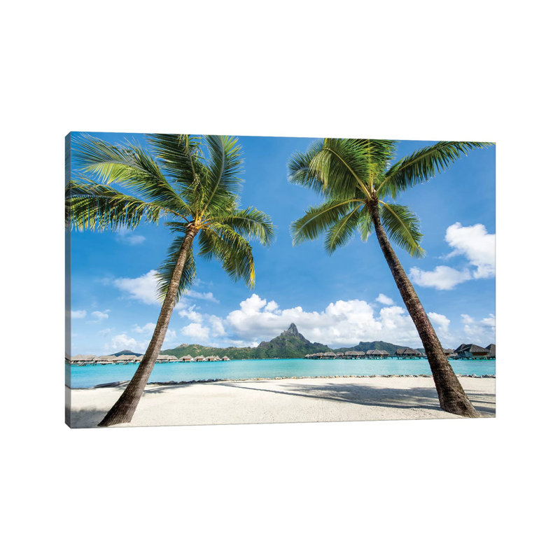 View Of Mont Otemanu, Bora Bora Atoll, French Polynesia by Jan Becke - Wrapped Canvas Gallery-Wrapped Canvas Giclée