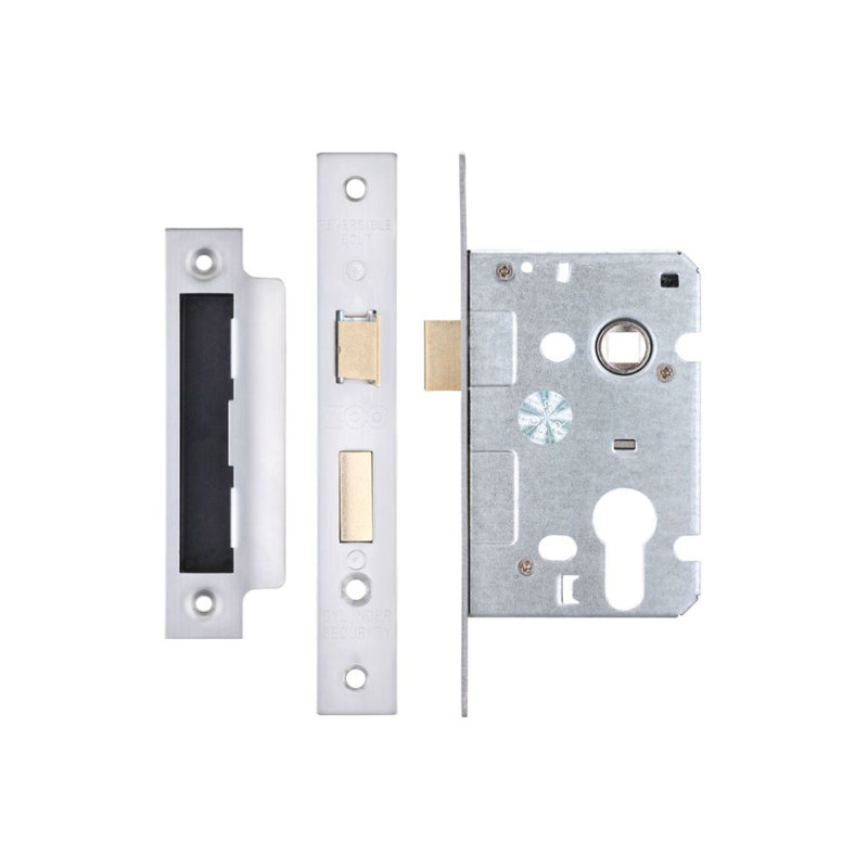 Euro Profile Sashlock, Polished Stainless