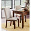Banc de table en bois massif et 4 chaises d'appoint en chenille, tiroirs en bois