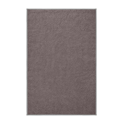 Machine Washable Trellis Gray Area Rug