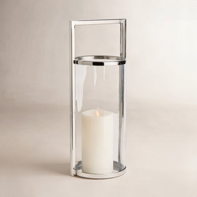 Glass Hurricane Candle Holder