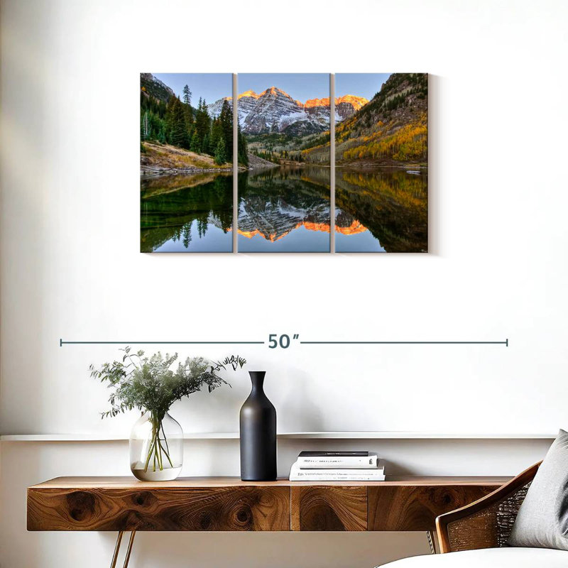 Alvord Maroon Bells Autumn Glow, H 20 po x l 33 po