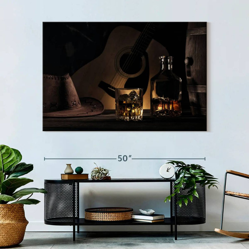 Yarlin Cowboy Whiskey, 34" H x 51" W