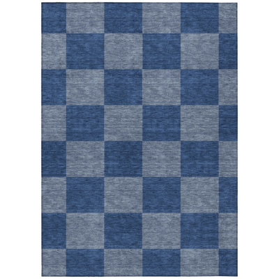 Machine Washable Indoor/Outdoor Buster ACN2345 Geometric Rug