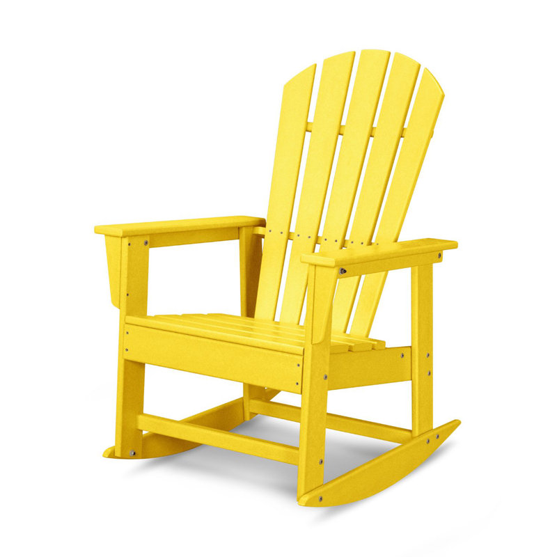 POLYWOOD South Beach Rocking Chair, Lemon