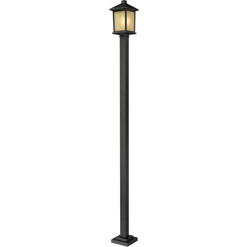 Lampadaire 1 lumière Wabansia, Noir, H 108 po x l 10 po