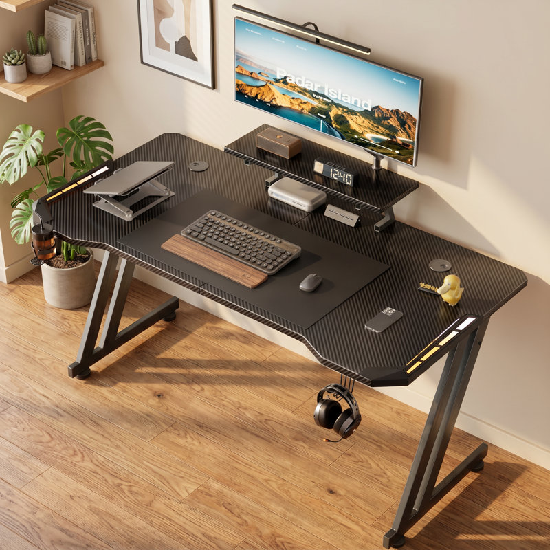 MDF Steel Computer Desk, 75cmH×120cmW×60cmD