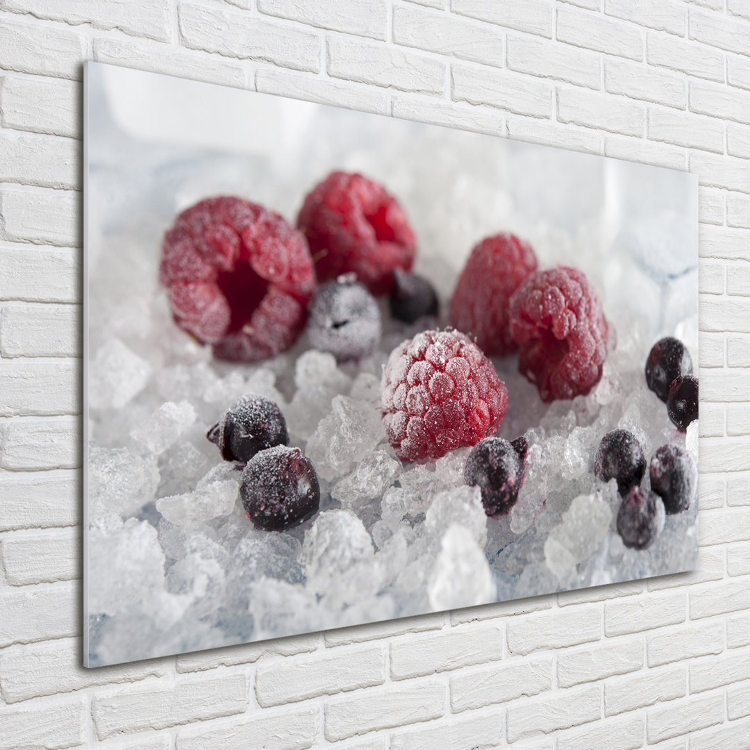 Glasbild Frozen Forest Fruits