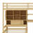 Karanfila Twin Over Twin Loft Bed With Built-In Desk And Staircase, With Storage Compartments And Shelves-1626211048