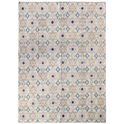 Ikat One-of-a-Kind 6'7" x 9'1" Hand Knotted Area Rug