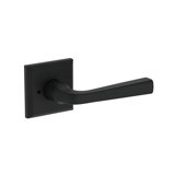 Kinsella Privacy Lever with Traditional Square Rose in Matte Black