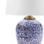Lampe de table bleue en céramique