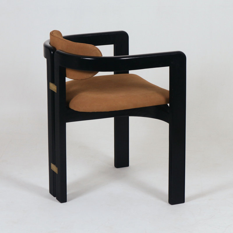 Pamplona Dining Chair - Crosslyn Wing Back Arm Chair, Black