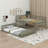 Space-Saving Queen Over Queen Bunk Bed With Ladder & Guardrails-1127610136