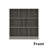 3-Layer Wooden Lattice Bookcase