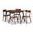 Noriko 4 - Person Solid Wood Top Four Leg Dining Set-534864596