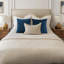 Ensemble de 4 coussins décoratifs en velours, couleurs contrastantes-114187989-117223417