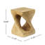 Table d'appoint Mgo Twist Shape, texture semblable au bois -1131781708