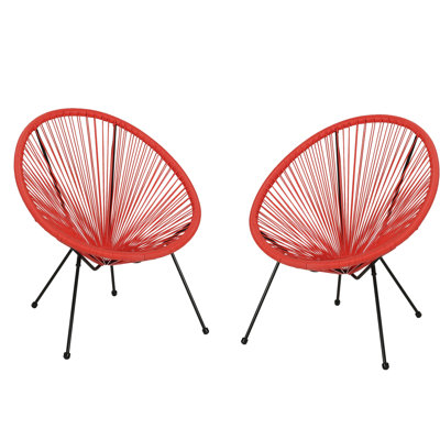 Chaise d'extérieur en tissu hamac Levon