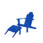 Chaise Adirondack en bois massif avec repose-pieds Ardith Langport-2022777768