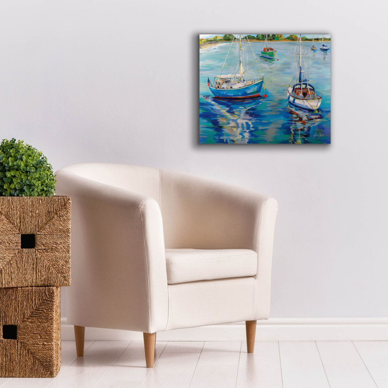 «In The Cove» par Jeanette Vertentes, art mural sur toile, H 20 po x l 24 po x P 0,75 po