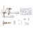 Bedroom Door Handle with Key Satin Nickel Locking Lever for Interior Doors