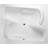 Penthouse 72'' x 59.75'' Soaking Gel Coat Bathtub-9229137-88772599