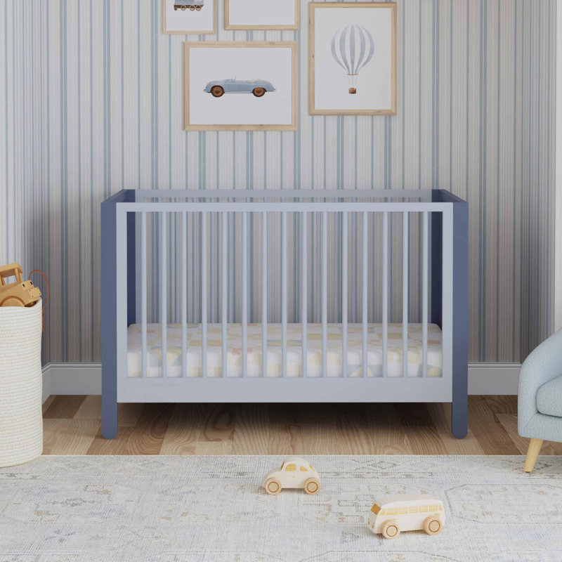 Lit de bébé convertible 4-en-1 Marisol, Bleu
