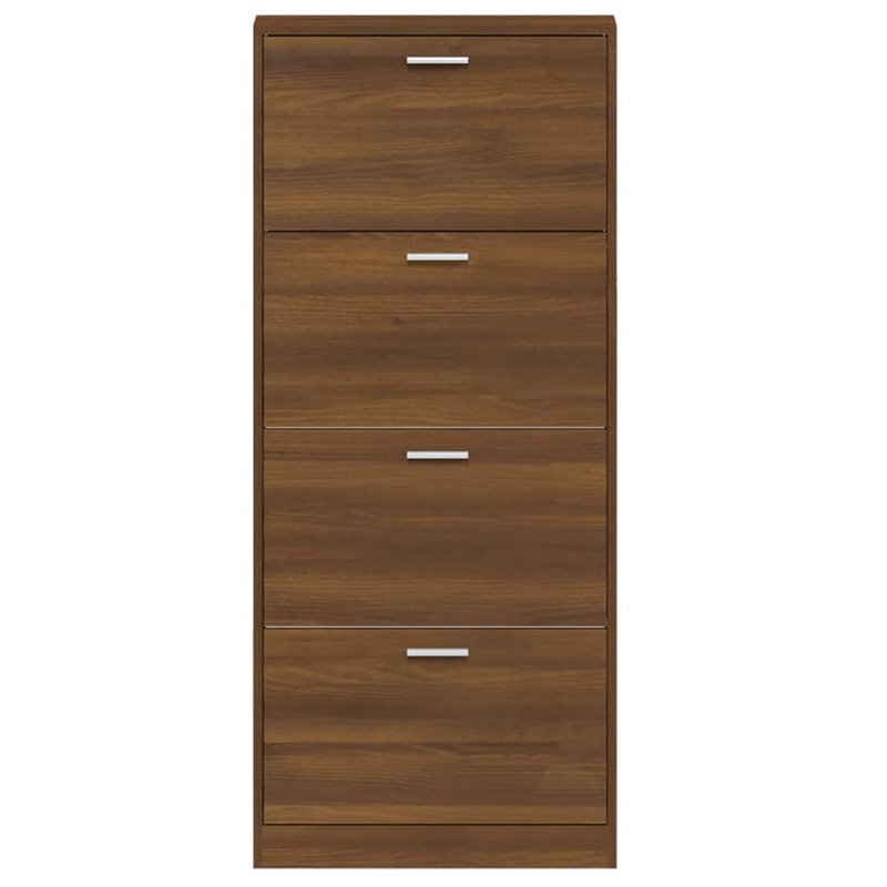 12 Pair Flip Down Shoe Storage, Brown