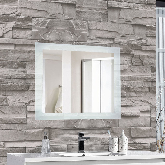 Burrard Glass Wall Mirror, 27" H x 36" W