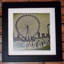 Lowry Style - Framed Print of London Eye - 12" Square Black Ash Frame