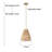 Boan 1 - Light Single Dimmable Rattan Pendant-121588594