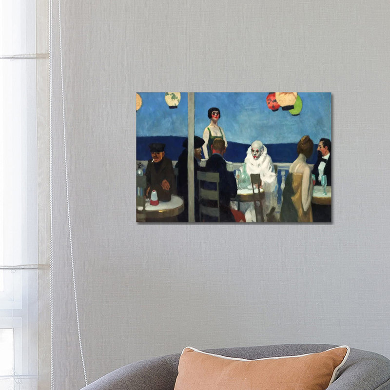 Soir Bleu by Edward Hopper - Wrapped Canvas Painting, 66.04 cm H x 45.72 cm W x 1.91 cm D