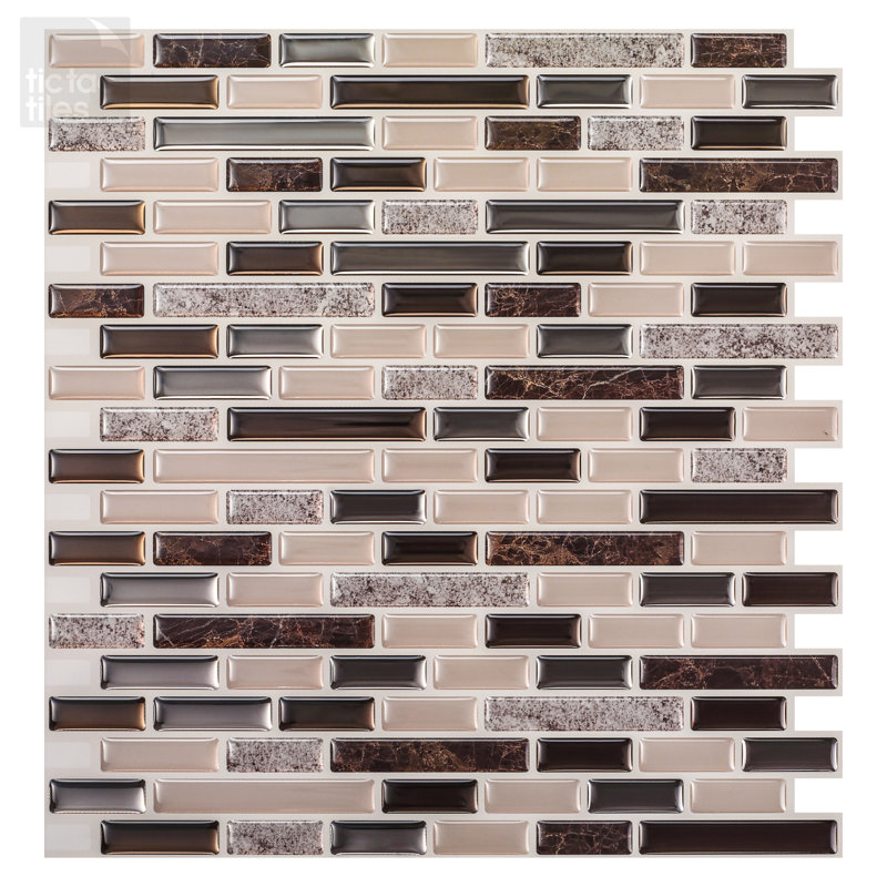 Tuile de mosaïque adhésive en pvc 12" x 12"