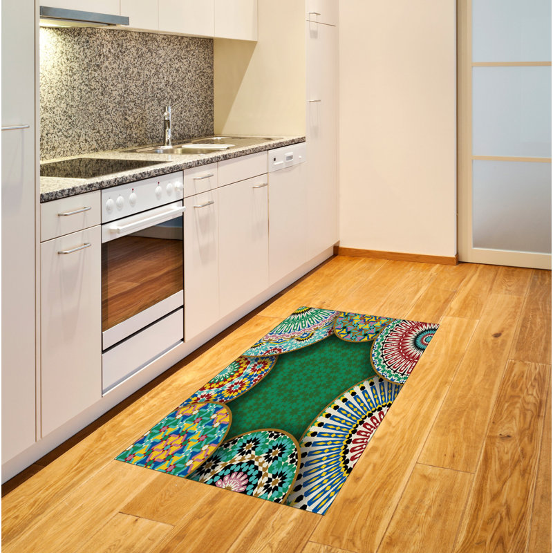 Moroccan Retro High Density Long Fiber Poly Threads Decorative Area Rug Carpet, Rectangle 2'7" x 5'