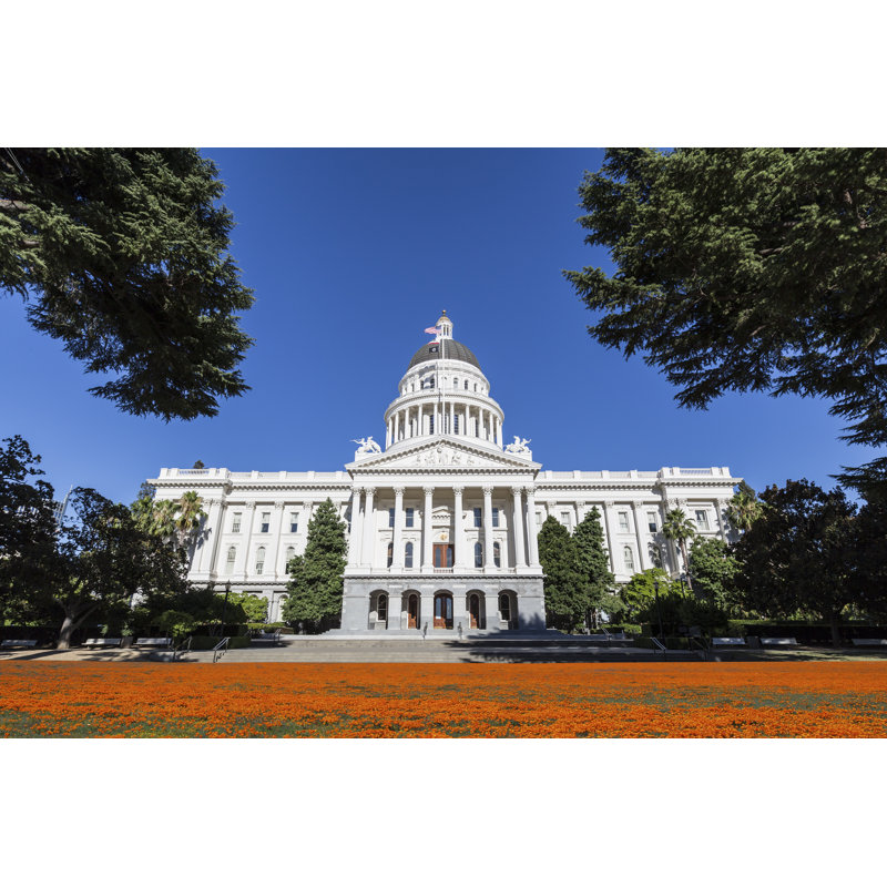 Gaier California Capitol Building - Wrapped Canvas Print, 30cm H x 46cm W x 3.8cm D