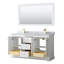 Ensemble de meuble-lavabo double 60 "avec miroir Avery-97831853-97831858-97831852
