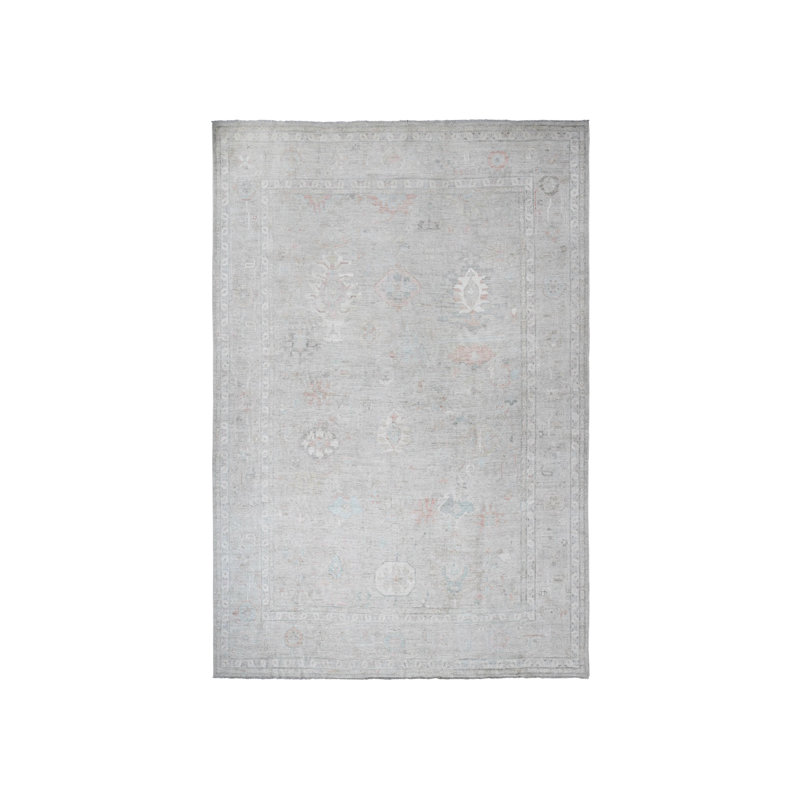 Tapis surdimensionné en laine gris Glacier Angus Oushak 13 pi 2 po x 17 pi 7 po 80560605AFCF4FEDA40F52B8DDE73B1E