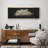 Clouds " Moody Black Modern Minimalist Neutral Artwork " - Extra Large Framed Wall Art Canvas Print-98126576-101069301