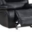 Fauteuil inclinable et oscillant rembourré noir-223920278