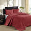 Couvre-lit réversible rouge - rembourrage 100% microfibre 90% coton pour une texture 2 taies décoratives