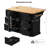 Large Kitchen Island With Internal Storage & 6 Drawers, Black 56 Inch Adjustable Shelves Charging Station