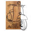 Élégant accessoire mural décoratif en bois, finition noire et noyer, 17,3 po x 23,4 po | Cadre 100% métal (épaisseur: 0,05 po) et envers 100% bois (épaisseur: 1,2 po) | Parfait pour la décoration intérieure et les intérieurs élégants
