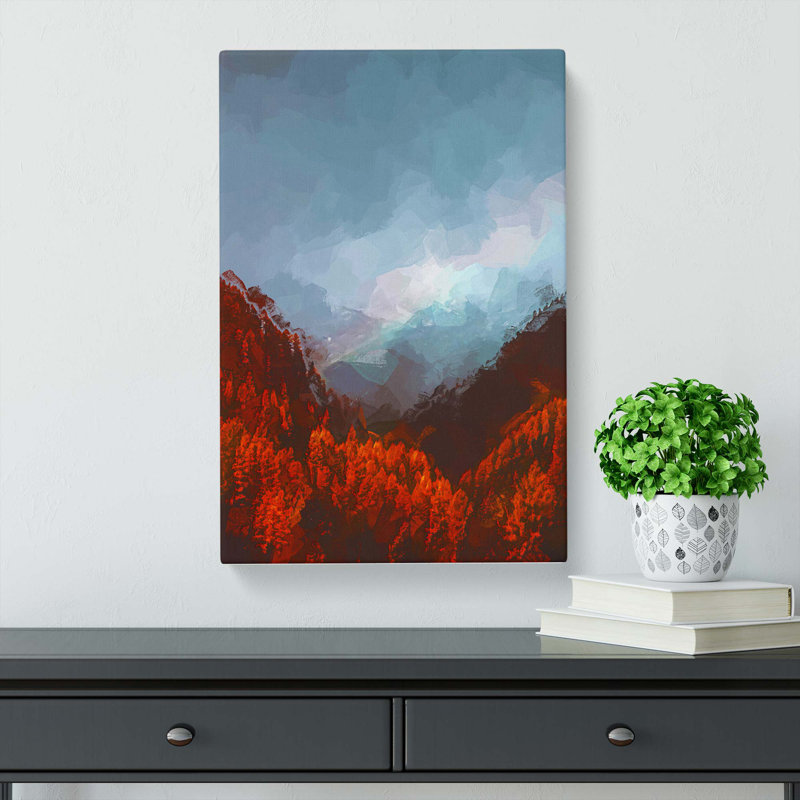Rainbow Over The Mountains In Italy In Abstract - Wrapped Canvas, 76cm H x 50cm W x 3cm D