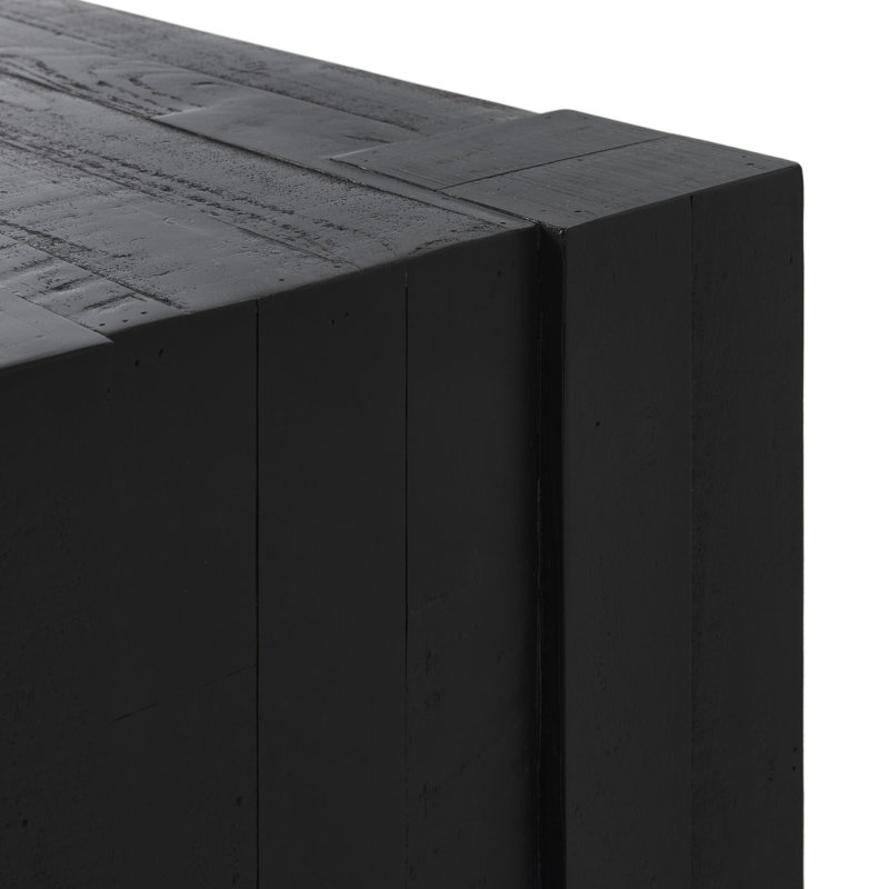 Finnian Sideboard-Light Blonde Pine, Aged Black Pine