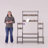 Amandine 55.5" W Hall Tree with Bench and Shoe Storage-1838143872