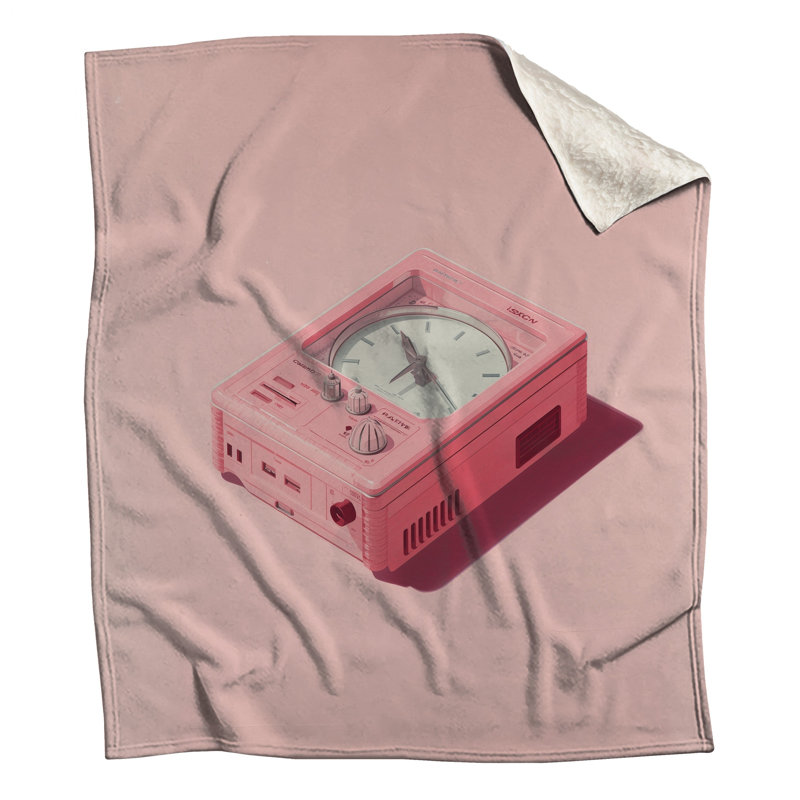 Retro Electronic Clock Blankets, 60in W x 80in H